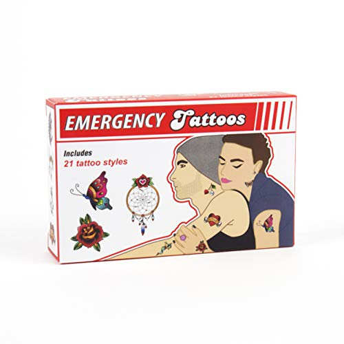 Gift Republic 14881 GR420010 Notfall-Tattoo, Dress Up, mehrfarbig, Einheitsgröße