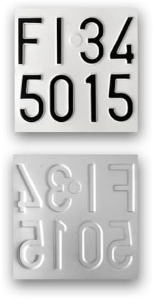 Targhe Storiche - Targa Moto Epoca in Alluminio Catarifrangente dal 1985 al 1994, Replica Targa Moto d’Epoca Personalizzata Made in Italy (Colorazione d'origine)