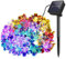 DIWUJI Solar Lichterketten Außen Garten, 7M 50 LED Blühen Blume Wasserdicht Solar Power Lichterketten Dekor Festival Buntes Licht für Party Hochzeit Patio Weihnachten Dekoration (Mehrfarbig)