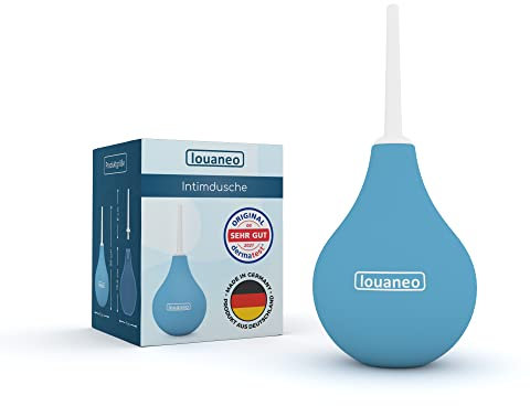 louaneo Intim-Dusche Bidet für Frauen & Männer - Klistier Einlauf Set inkl. Anleitung - Sarolit, Blau