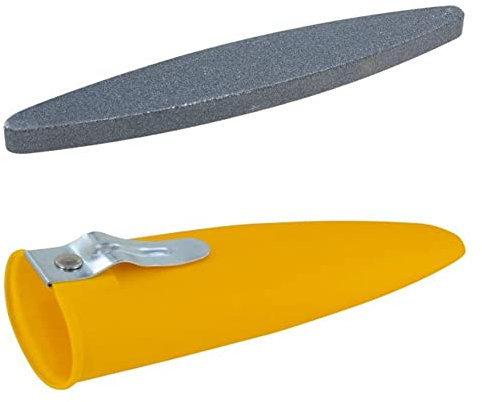 Sensenwetzstein und Sensenwetzsteinbecher für Sense Rundsichel Sensensichel Sichel