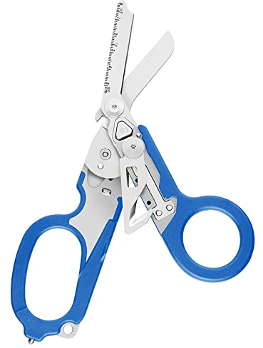 MCDSAJ Raptor Notfall-Schere, Multitool-Zange, Klappzange, Mehrzweck-Schere, Gurtschneider mit taktischem Kartenschlitz