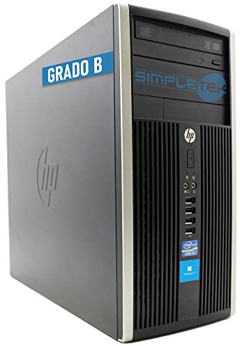 HP PC Desktop 6200 Pro MT Windows 11 Pro - Core i3 Clock 3.10GHz - 8GB RAM SSD 240GB | Interfaccia Seriale RS232 COM MCN DVD VGA DisplayPort Computer Fisso (Ricondizionato)