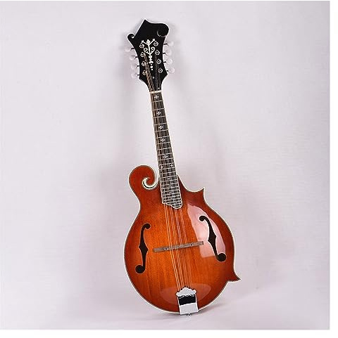 F Style 8-string Handmade Mandolin Solid Spruce Top Maple Plywood Body Back & Side Mandolin Set for Beginner