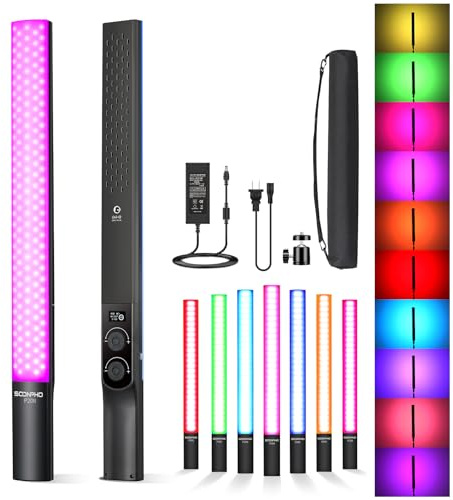 soonpho Soonpho Video Light Stick Tubo luminoso LED RGB per Studio 2500K-8500K CRI≥97 TLCI≥97
