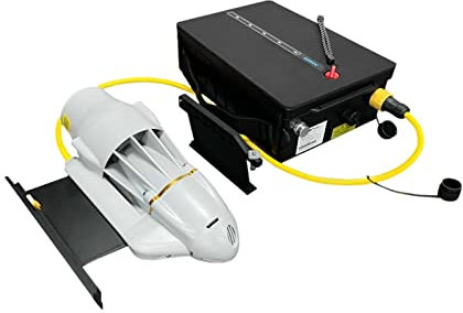 Paddleboard-Finne Surf Kayak Electric Fin Elektromotor mit Batteriefach Elektromotor Stand Up Paddle Board Push Motor Flosse DC 24V Genießen Sie Surfaktivitäten(240W24VMotor ESC RC)
