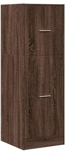 vidaXL Apoteksskåp brun ek 40x41x118 cm konstruerat trä, apotekskrin, apoteksmöbel, apotekarskåp, apotekarlåda, apotekarskåp, apotekarlåda