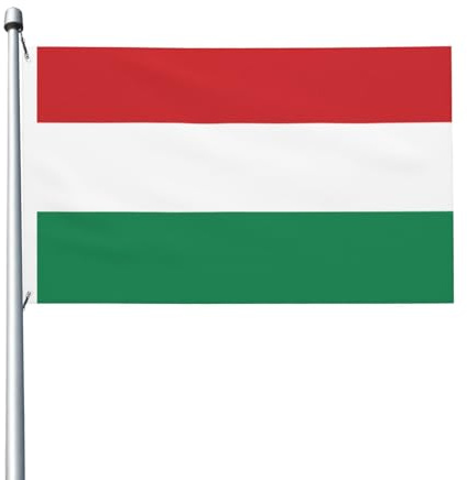 Bandiera dell'Ungheria, 9 x 1,5 m, doppia faccia, resistente, per esterni e giardino, perfetta per interni ed esterni