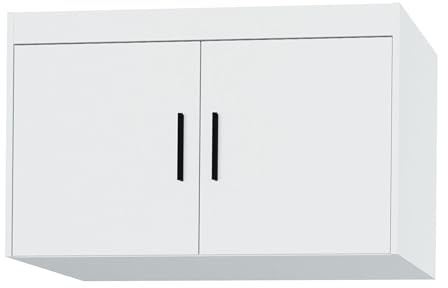 AXLIVING Schrankaufsatz Storicos 2D Weiß 89,7 x 55 x 53 cm – modern