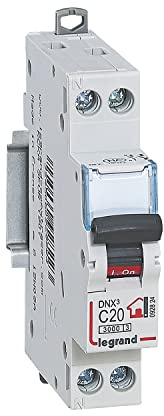 Legrand - Disjoncteur Phase + Neutre - 20A - bornes à vis - 1 module (Lot de 10)