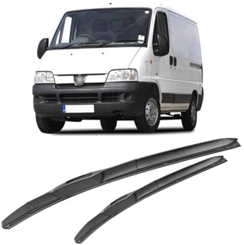 SDUEYZS 2 Pièces Balais D'essuie-Glace pour Peugeot Boxer 1996-2006 22+22, Essuie Glaces Nettoyer Les vitres Durable Auto Pare-Brise Accessoires