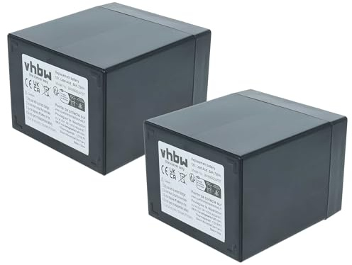 vhbw 2X Batterie de Bord Compatible avec Tondeuse à Gazon Caravane, Bateau, Camping-Car (6Ah, 12V, AGM), 10,8 x 9,1 x 7,2 cm