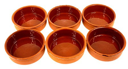 technic24 Güvec Tontopf Set 6-teilig I Ideal für heiße Gerichte und Töpfe I Auflaufform aus Ton