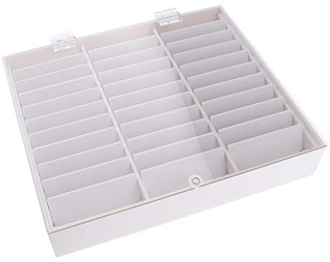 SM SunniMix Nail Affichage Livre avec Conseil, 30 Couleurs Salon Nail Design Affichage Livret , Blanc