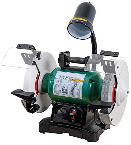 Hanchen Bench Grinder Sander Wood Metal Belt Grinding Sanding Machine 6/8 inch Grinder Speed Adjustable Knife Grinding Polishing Machine (H1500R 6 inch)