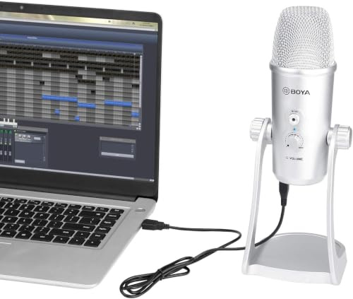 BOYA BY-PM700SP USB-Kondensatormikrofon für iOS Android Windows Mac Computer-Mikrofone für die Aufnahme von Rundfunk- und Fernsehprogrammen Padcasting