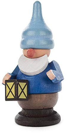 Rudolphs Schatzkiste Miniaturfigur Zwerg mit Laterne BxHxT 3x5,5x2cm NEU Miniaturfigur Figuren Seiffen Frühling Erzgebirge Holzfigur Weihnachten Fensterschmuck Spielzeug Weihnachtsfigur