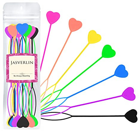 JASVERLIN Haarperlen-Werkzeugsatz, Einfache Flechtperle & Kreiselschwanz Zubehör für Kinder Mädchen, Perlen Laden Maker für Pferdeschwänze und Zöpfe, 15 Stück in 7 Farben