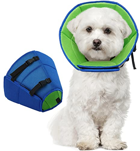 Kuoser Hundhalsband – bekvämt läckageskydd, skyddande justerbar hundkrage, hundhalsband för att förhindra bett