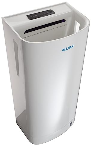Allpax Händetrockner CITOJET UV 800 B mit UV Licht, ABS Kunststoff - Trocknungszeit nur ca. 9-11 Sekunden - mit Sicherheitsabschaltung - inklusive Abtropfschale
