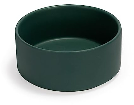SPUNKYJUNKY Keramik Hundenapf Fressnapf Futternapf Katzennapf Napf für Katzen und Hunde (850ml, Grün)