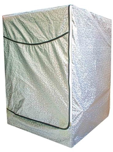AuFiiy Waschmaschinenabdeckung für den Außenbereich, für den Innen- und Außenbereich, wasserdicht und Sonnenschutz, dicker Waschmaschinenbezug für Waschmaschinen und Trockner, 60 x 65 x 85 cm