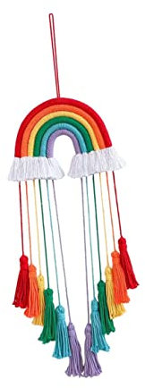 LIFKOME Hängende Regenbogen-Dekorationen Wandbehang Für Jungen- Und Mädchenzimmer Dekoration Für Zuhause Verzierungen Zufällige Farbe