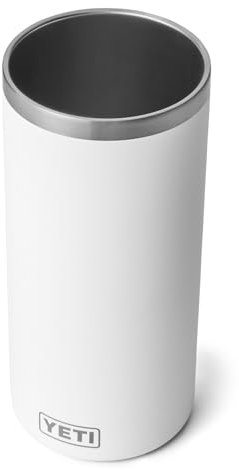 YETI Rambler Wine and Champagne Chiller, Stainless Steel Insulated, White