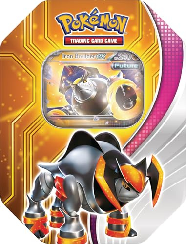 Pokémon TCG: Paradox Destinies Tin - Iron Boulder ex (1 Foil Promo Card & 4 Booster Packs)