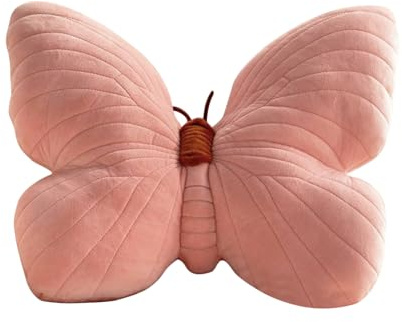 Gacqpli Oreillers Papillon Doux - Oreiller en Forme De Papillon, Coussin De Siège en Peluche Papillon Super Doux, Jouet D’Oreiller Papillon Décoratif