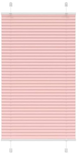 vidaXL Plissee Rosa 70x150 cm Stoffbreite 69,4 cm Polyester, Faltrollo, Klemmfix, Plisseerollo, Jalousie, Rollo, Plisseerollo für Fenster