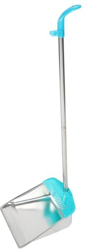 ABOOFAN Pelle À Poussière Et Balayette En Acier Inoxydable Avec Manche En Métal Pour Le Nettoyage De La Maison Sans Se Baisser Pelle À Poussière Debout