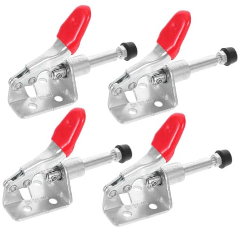 jojofuny 4pièces Pince à Serrage Pour Menuiserie Lot De Outils De Serrage Pour Atelier Mécanique Et Soudure Fixation Fiable Et