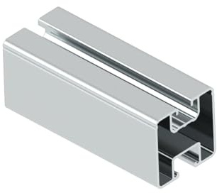 4x Handelskönig Montageschiene für Solarmodule 2,4 m Silber P2 Solar Schiene Solarschiene Solarprofil Montageschiene 240 cm, 40 x 40 mm Aluminiumprofil