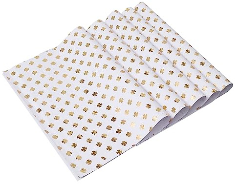 Beaupretty 5 Blatt Vergoldetes Geschenkpapier Dickes Buchpapier Kreatives Selbstgemacht Verpackungsmaterial für Weihnachten Geburtstage und Bastelprojekte