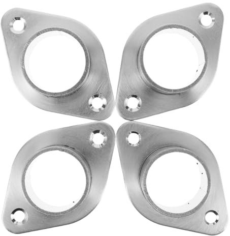 ELAYARD Supporti per Asta per Guardaroba in Acciaio Resistente 4 Pezzi Staffe Porta-Asta Flangia a Diamante per Montaggio a Parete Compatibili Tubi Armadio per Organizzazione Armadio