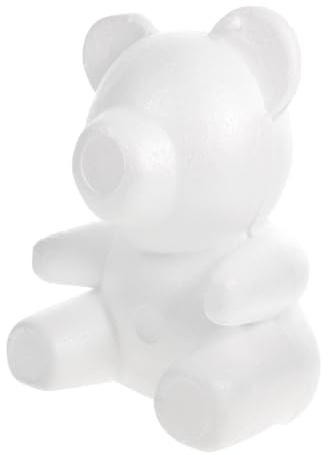 Hemobllo Orsetto in Schiuma Modellabile Rosa per Decorazioni Artistiche e Lavoretti Fai da Te, Kit Artigianale in Gommapiuma Leggero e Resistente per Composizioni Floreali e Regali