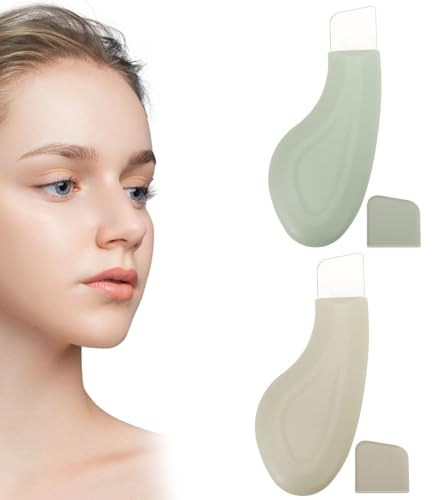 2 st pormaskborttagningsverktyg, pormaskborttagare i plast med rostfritt stål skrapare och halkfritt handtag, hudvårdsverktyg för män och kvinnor