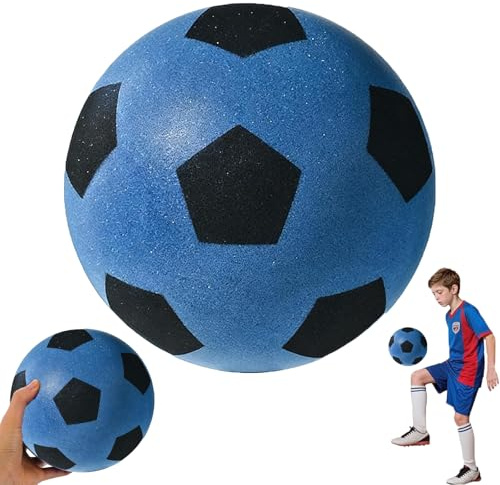 KWHSUN Schaumstoffball, Softball Fußball Kinder,Weicher Indoor Ball, Leiser Schaumstofffußball für Kinder & Erwachsene,leise & leicht,Ideal für Drinnen & Draußen