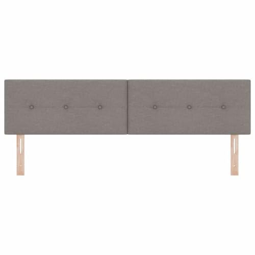 Owoxanthellate Höhenverstellbares Kopfteil Taupe 180 cm Stoff Bettkopfteil Polsterkopfteil für Doppelbett Boxspringbett Kopfteilpaneel Schlafzimmer Bett Rückenteil Paneel
