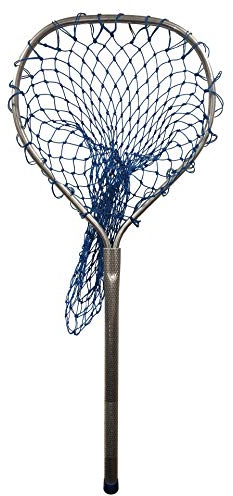 DotLine Heavy Duty Aluminum Landing Net - 18 Handle, 14x16 Hoop - Professional Fishing Net for Bass Trout Saltwater Freshwater