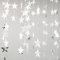 Yuccer 2 Pack Guirlande Papier Décoration Briller Étoile Papier Décor pour Anniversaire Mariage Noël Fête (Argent)