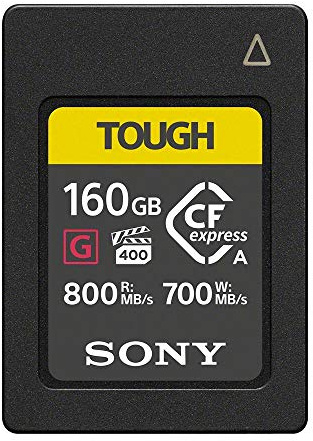 Sony CEA-G160T Compact Flash Express Speicherkarte (160GB, Typ A, 800 MB/s Lesen, 700 MB/s Schreiben), Schwarz