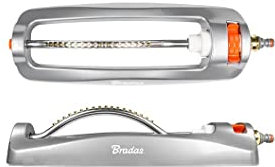 Bradas Rasensprenger Viereckregner Schwenksprenger Gartensprenger Oszillierender Sprinkler aus Metall 334m²