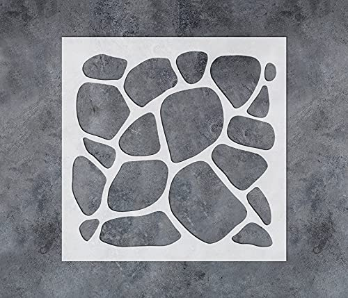 GSS Designs Pochoirs en pierre pour peinture sur bois, mur, toile, sol, travaux manuels, pierre, mur 30,5 x 30,5 cm