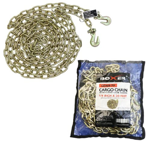 Boxer Heavy Duty Grade 70 Transportkette für Kettenspannung, 1,4 cm x 50,8 cm, WLL 1,4 kg (1 Stück)