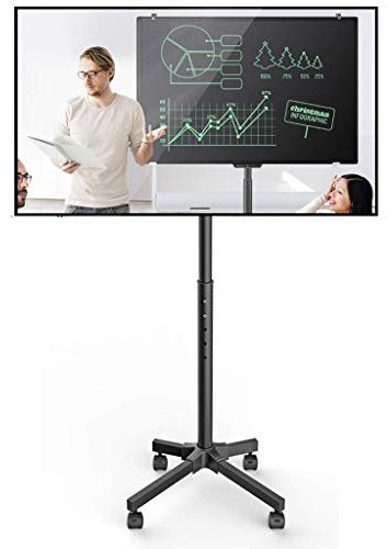 Soporte de TV Soporte de TV móvil, Carro de TV, Soporte de piso de TV Carro de exhibición de carro, Soporte de TV universal para pantallas de plasma Lcd de 17-55 pulgadas LED, Altura ajustable con
