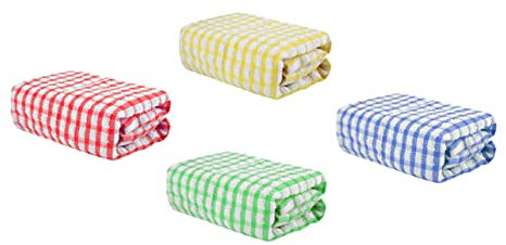 NIYANGLE 4 Piezas Paño De Cocina Trapos De Algodón Toallitas Desmaquillantes Paños De Cocina Toalla para Secar Los Platos Trapo para Fregar Platos Trapo De Cocina Tómate Un Baño Detergente