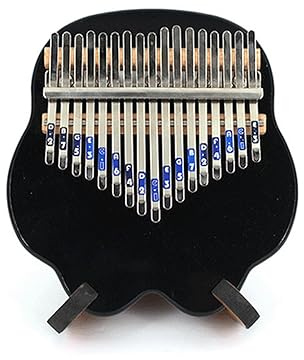Kalimba Piano Tragbares Daumenklavier Mit 17 Tönen, Acryl, Schwarzes Kalimba-Fingerklavier, Musikinstrument
