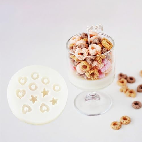 Moule en silicone pour mini donuts, céréales, chocolats, bougies, desserts, cire, savon, etc
